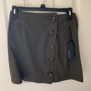 Olive green corduroy skirt